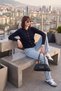 Classic Collared Hair Knit Textured Metal Buttoned Knitwear Cardigan Women's Cardigan 4617048 - 2