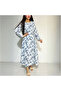 Women's Floral Round neck Long sleeve Maxi Dress