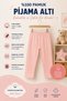 Girl's Pink Pajama Bottoms 100% Cotton Flexible Waistband Comfortable and Breathable 4-5 Years Old - 3
