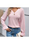 Women's Light Pink Blouse - 3