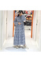 Women's Floral Long sleeve Maxi Dress - 4