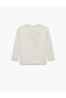 Cotton Crew Neck Tiger Printed Long Sleeve T-Shirt - 2