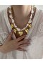 Heart Charm Pearl Necklace - 3