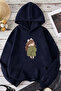 Unisex Cuteanime Printed Oversize Hoodie Hooded Sweatshirt - 2