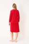 Women's Cotton Velvet Zippered Winter Dress / Fuchsia 3979 - 6