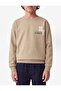 Cotton Long Sleeve Crew Neck Printed Sweatshirt - 2
