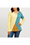 Women's Color block Long Sleeve T-Shirt - 2