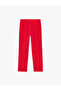 High Waist Regular Fit Crepe Fabric Ankle Length Cigarette Pants with Pockets - 2