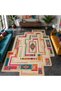 Sdt Geometric Patterned Modern Woven Base Decorative Carpet Sdtamour4087