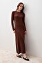 Long Sleeve Basic Comfortable Daily Lycra Flexible Viscose Soft Dress - 2