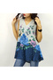 Women's Multicolor Floral V-Neck T-Shirt
