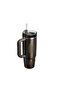 Quencher ®   H2.0 Fluted Tumbler Thermos Cup with Straw 0.89 Lt Flask with Straw Platinum - 2