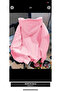 Pink Plain Hooded Oversize Sweatshirt - 2