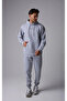 Men's Hooded Printed 3 Thread Raster Printed Top and Bottom Tracksuit Set - 2