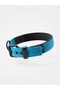 Reflective Dog Collar - Soft Textured Adjustable Sturdy Collar (Blue)