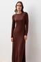 Long Sleeve Basic Comfortable Daily Lycra Flexible Viscose Soft Dress - 4