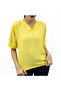 Women's Yellow V-Neck Blouse