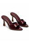 Vesper Burgundy Patent Leather Heeled Slippers - 2