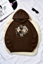 Unisex Dramatic Printed Oversize Hoodie Hooded Sweatshirt