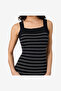 Women's Blk Sum Wht Bodycon Halter Cross Back Midi Dress - 2
