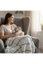 Hand Knitted Baby Blanket 65X65 cm – Motifed Newborn Baby Blanket - 2