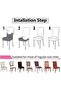 High Quality Jacquard Chair Cover Elastic Washable Non Slip Kitchen Diner Chair Cover Chair Cover Single Piece - 3