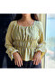 Women's Plaid Square Neck Shirt - 5