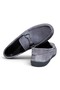 Gray Coco Suede Gray Color Laceless Genuine Leather Men's Shoes - 2