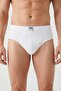 Pack of 5 White 100% Cotton Comfortable Fit Men's Briefs - with Sleep Band Gift - 3