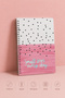 Spiral Checked Notebook - 17X24 cm - Foil Printed 4 Different Pastel Color Designs