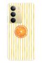 Realme C75 Compatible Orange Slice Patterned Transparent Phone Case