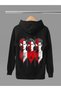 Spider Man Printed Cotton Long Sleeved 3-Yarn Hooded Sweatshirt