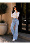 Women's high-waisted spanish style denim jeans - 4