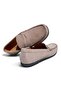 Beige Coco Suede - Eg Beige Color Laceless Genuine Leather Men's Shoes Eg - 2