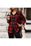 Women's Red Oversized Shirt - 5