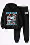Diego Armando Maradona Printed 3-Yarn Quality Sweatshirt and Trackpants Kids' Top-Bottom Set
