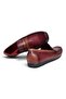Burgundy - Brown Bordo Brown Laceless Genuine Leather Men's Shoes - 2