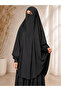 Afghan Takar Sharif Medina Silk Double Hijab Set with Veil and Without Veil - 3