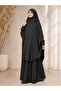 Afghan Takar Sharif Medina Silk Double Hijab Set with Veil and Without Veil - 2