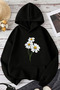 Unisex Minidaisy Printed Oversize Hoodie Hooded Sweatshirt - 2