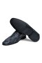 Gray Abrajli Snake Gray Color Laceless Genuine Leather Men's Shoes - 3