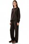 Modal Touch Basic Sweatshirt & Wide Leg Pants Two-Piece Set - 2