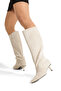 Women's Low Heel Pointed Toe Flat Boots - 4