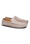 Mink Silvery - Gg Mink Color Laceless Genuine Leather Men's Shoes