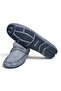 White Gray Laceless Genuine Leather Men's Shoes - 3