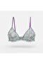 Women's Dowry Box, Gift Box, Transparent Tulle, Ruffled, Without Underwire, Without Support, Pack of 5, 5 Colors, Blue - 6