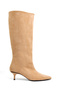 Women's Low Heel Pointed Toe Flat Boots - 4