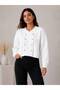 Women's Acrylic Knitwear Jacket Double-Breasted Collar Double Row Gold Buttons Stylish Short Knitwear Jacket - 5
