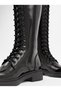 Bohen Lace-Up Flat Sole Long Boots - 3