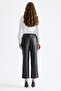 Beli Lace-Up Ankle Length Leather Trousers 14123 - 6